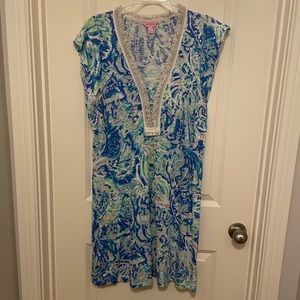 Lilly Pulitzer Zandra Bennet Blue Salty Seas Dress